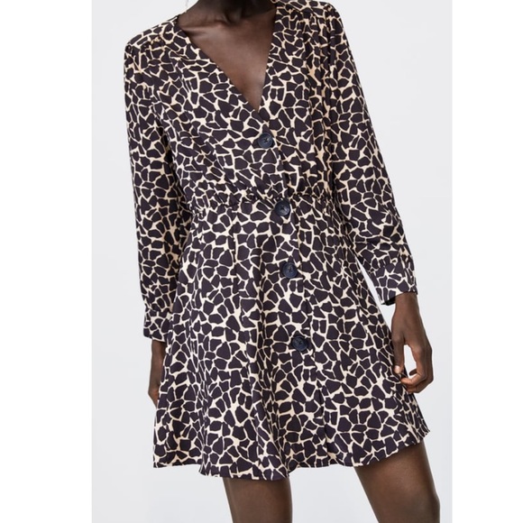 Zara Dresses & Skirts - Animal Print Dress